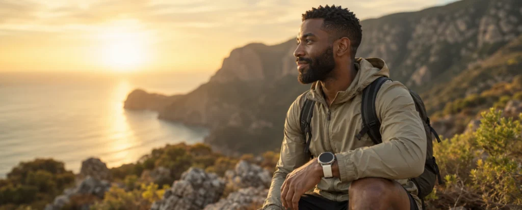 Samsung Galaxy Watch8 Classic na ruci planinara tijekom boravka u prirodi