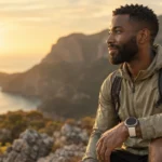 Samsung Galaxy Watch8 Classic na ruci planinara tijekom boravka u prirodi
