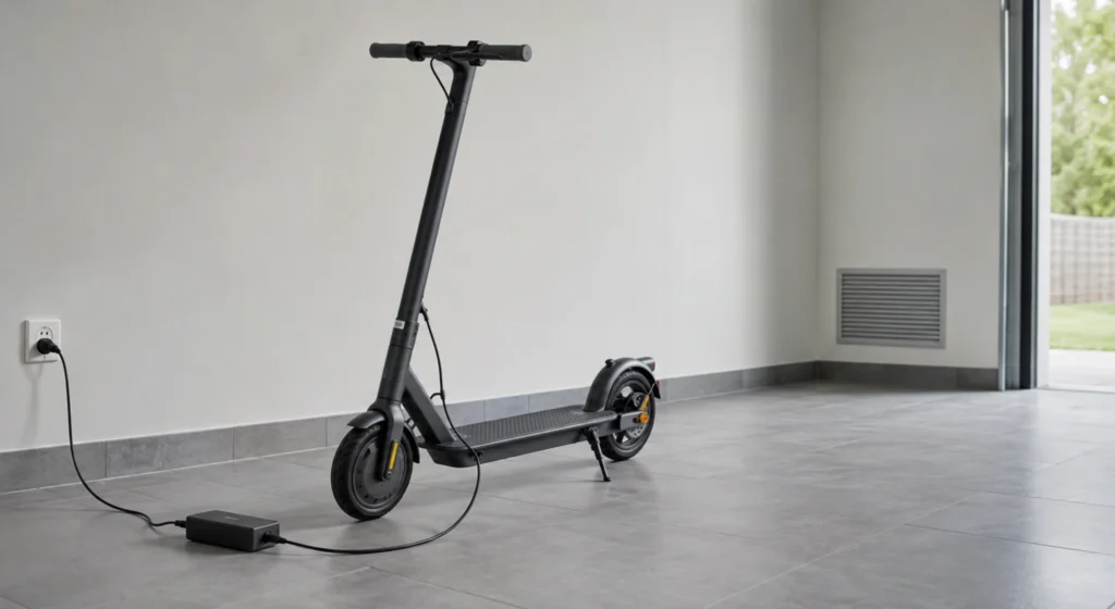 Električni romobil sigurno se puni u suhom i prozračnom prostoru.